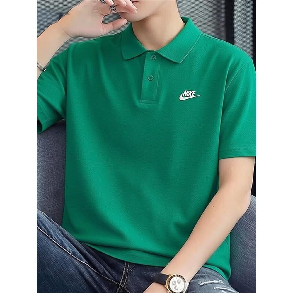 绿色POLO衫Nike耐克纯棉