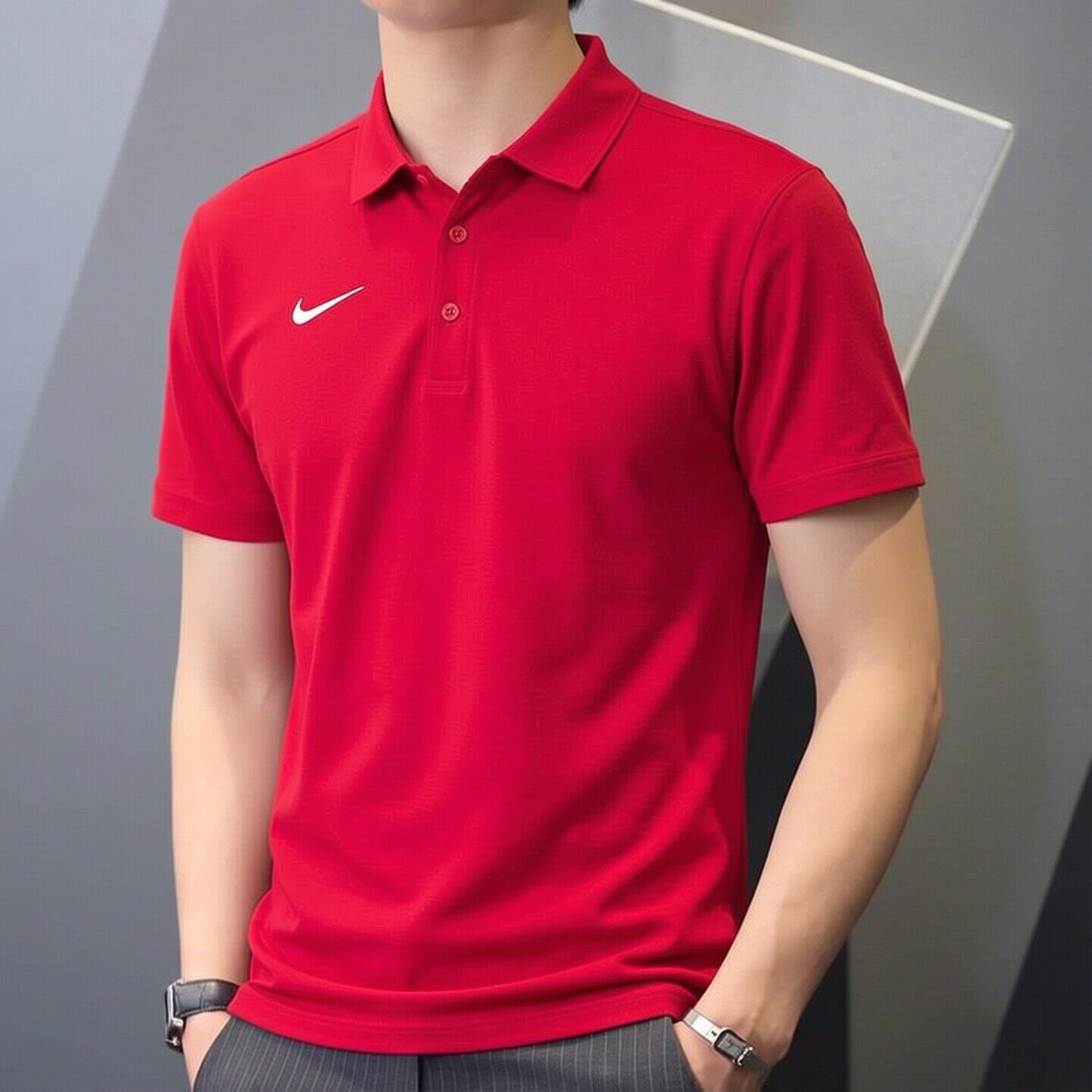 红色POLO衫Nike耐克正品
