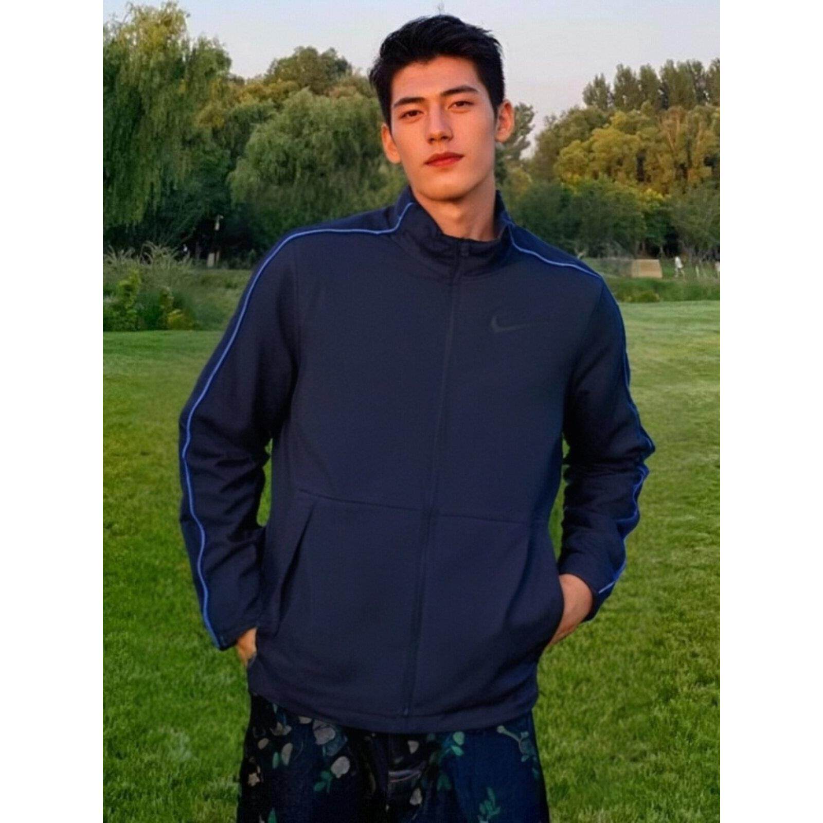Nike耐克正品跑步运动外套梭织立领夹克男轻薄透气休闲上衣训练服