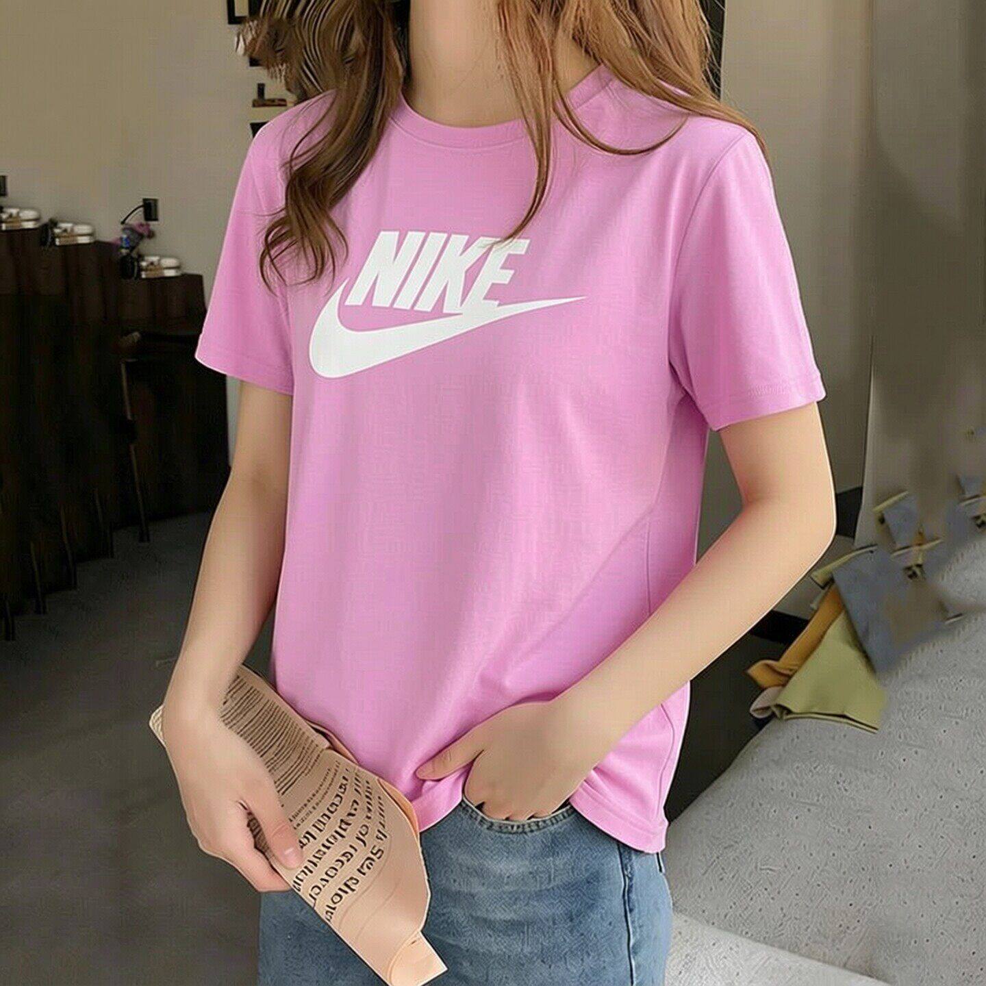 NIKE耐克粉色短袖女2026