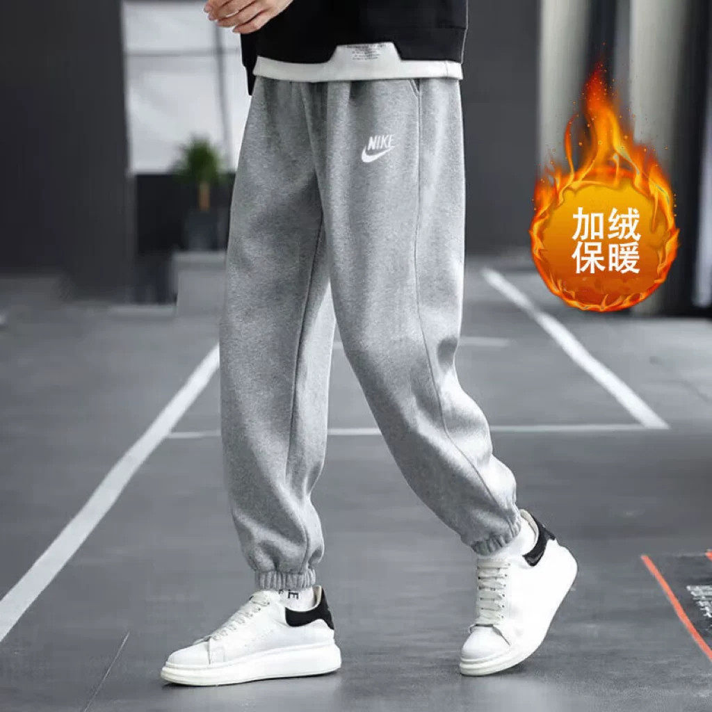 Nike耐克新款加绒保暖束脚裤男宽松百搭休闲运动裤潮流时尚