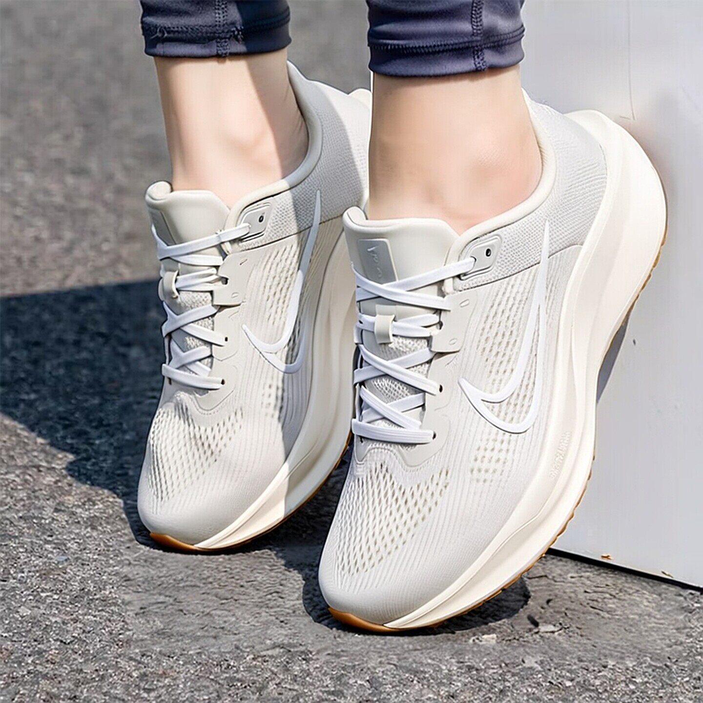 NIKE耐克跑步女鞋Quest 6厚底大码运动鞋网面透气轻便休闲跑步鞋