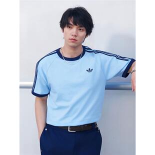 正品阿迪达斯三叶草男女运动纯棉短袖T恤KG6321 KG6323 KG6322