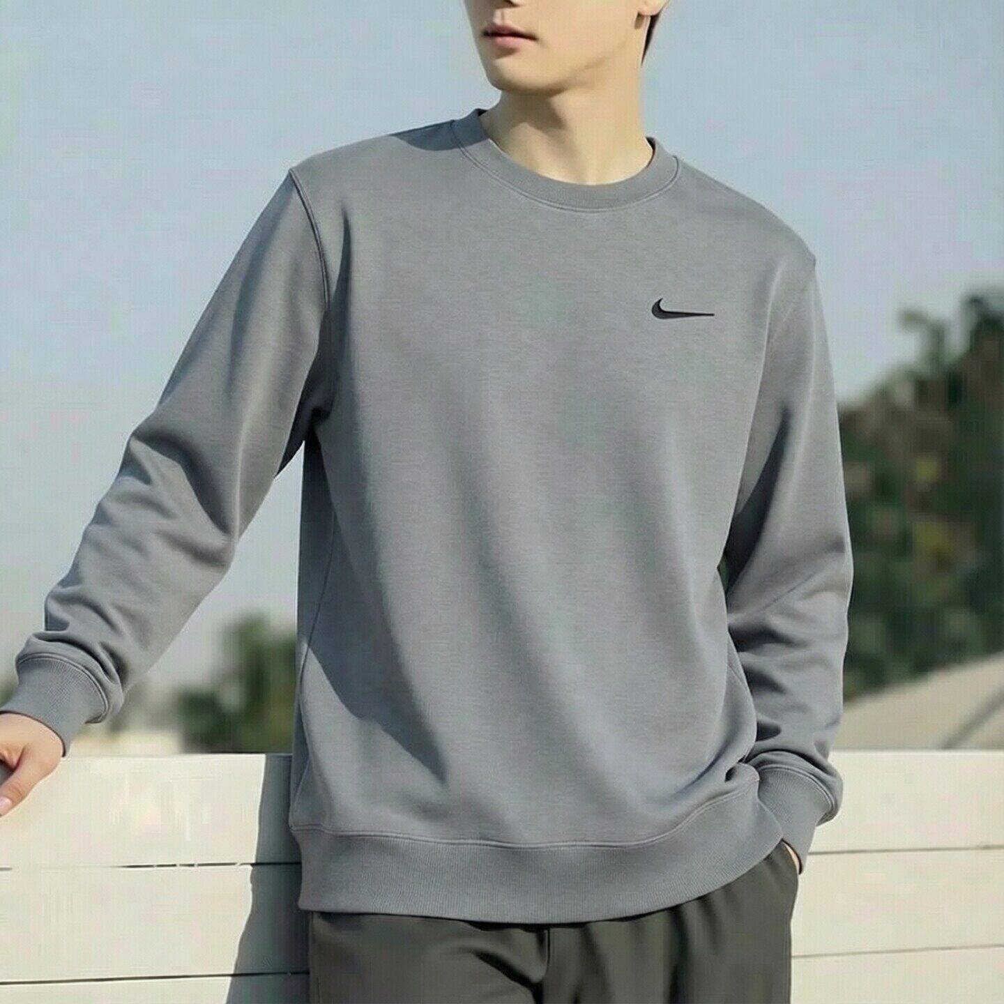 Nike耐克针织毛圈卫衣潮流时尚男士上衣新款运动外套宽松版套头衫