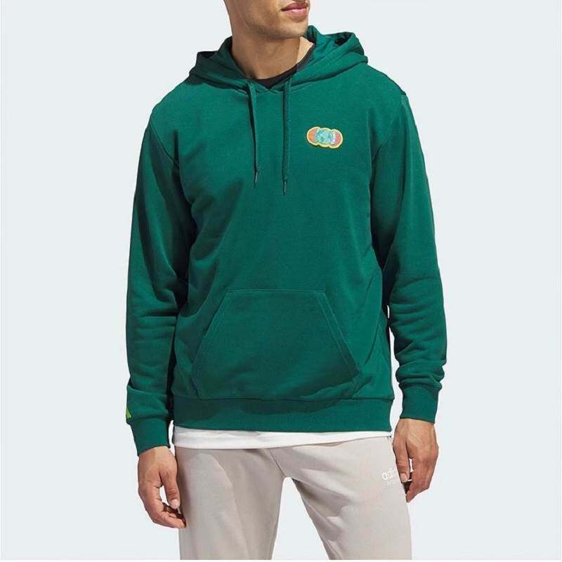 Adidas阿迪达斯卫衣男正品正品春季篮球运动连帽防风套头衫IM4628