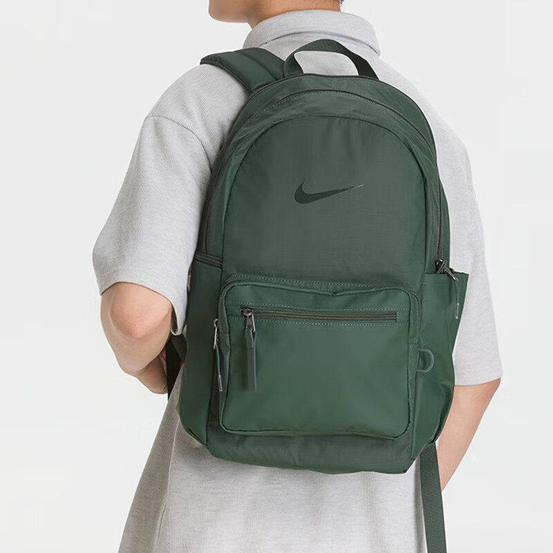 Nike耐克新款男女通用双肩包绿色大容量运动休闲户外旅行包潮流