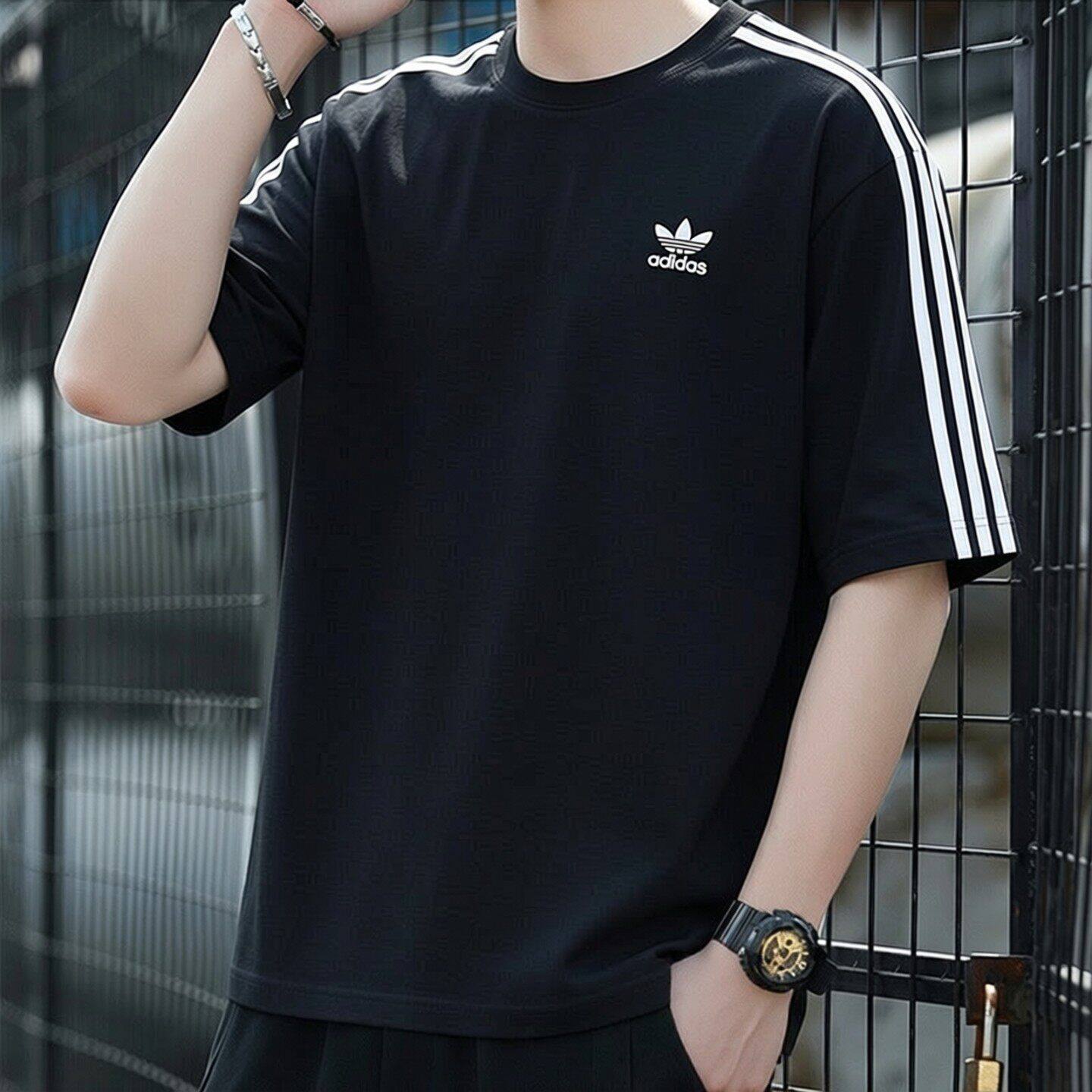 Adidas三叶草宽松短袖男