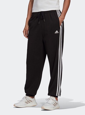 Adidas/阿迪达斯新款女士经典宽松运动针织束脚裤HD4306