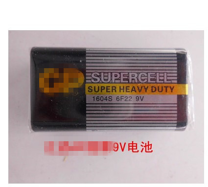 全新黑色 9V 6F22 碳性 干电池 英文出口简装
