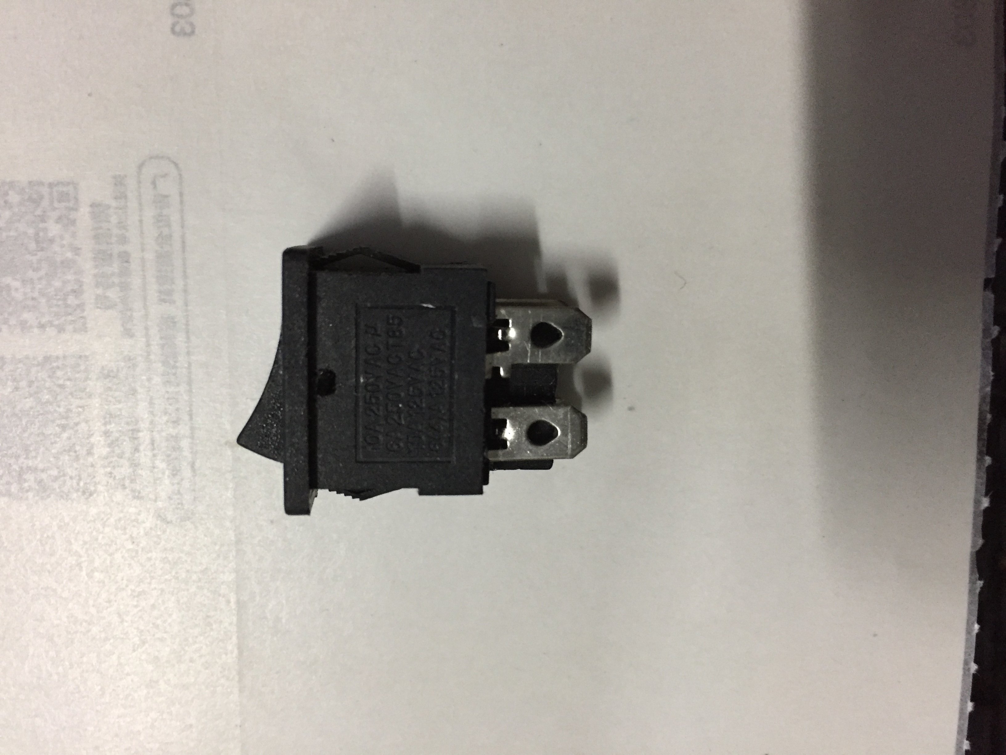 KCD1-104四脚船型开关 液晶电视电源开关 铜脚银触点