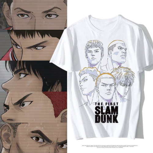 灌篮高手电影T恤SLAM DUNK动漫ins三井寿宫城良田问题少年短袖夏