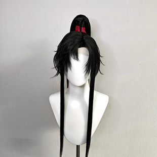 【梦圆】魔道祖师少年魏无羡cos假发高温丝仿手勾额前蕾丝