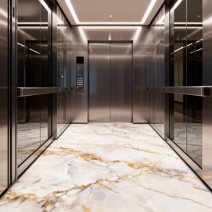 电梯地胶板防水防火阻燃地垫电梯轿厢用加厚耐磨厂家直供仿大理石