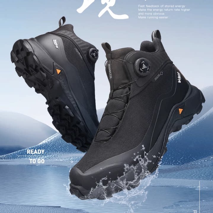 正品专业防水户外鞋高帮男女登山鞋冬季防滑耐磨徒步鞋越野爬山鞋