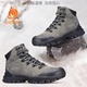 抗寒雪地鞋 悍途羊毛保暖户外鞋 棉鞋 牛皮防水防滑登山鞋 高帮男鞋