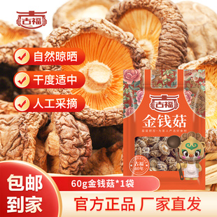 包邮 古福金钱菇干货肉厚花菇菌菇古田金钱菇农家特产蘑菇干香菇