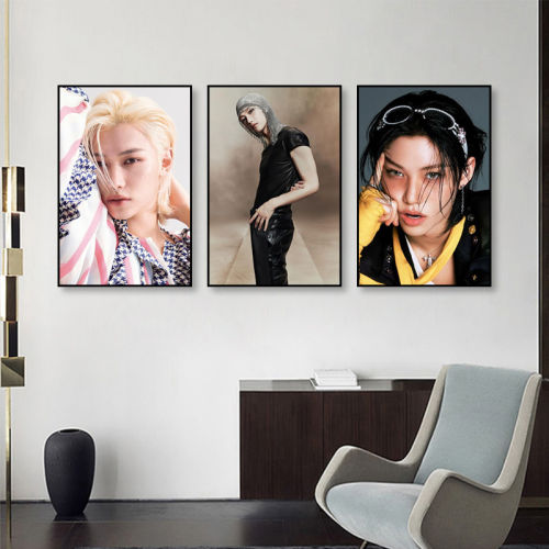 Felix Lee李龙馥装饰画Stray Kids韩国歌手男神明星LED发光挂画
