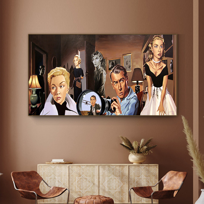 教父装饰画私人影院酒吧雪茄房挂画怀旧复古黑帮电影黑手党壁画