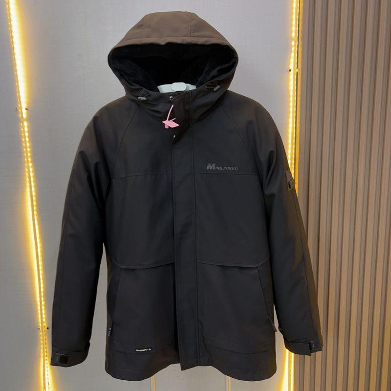 断码处理男士水貂派克服拼貂内胆可拆卸休闲时尚冬季保暖皮毛一体