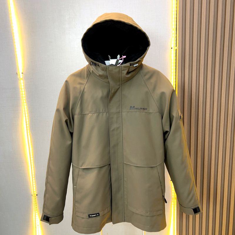 男士短款水貂拼貂内胆皮毛一体