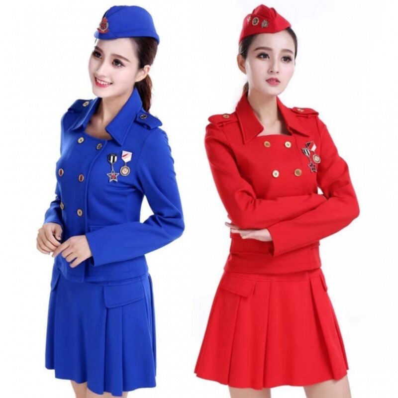 新款正品秋季军迷女长袖水兵舞广场舞蹈套装三色 西装小外套女在类目 女装/女士精品, 西装中 - 来自Buy2taobao.com提供专业的淘宝代购服务