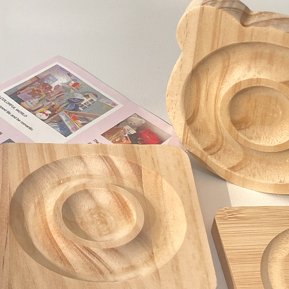 实木首饰展示盘 手工diy饰品设计串珠木托盘工具材料摆放神器手链