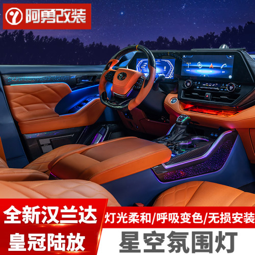 22-25款汉兰达陆放星空氛围灯