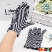 分指全棉电动车骑行手套 纯棉防晒手套女男开车薄款 春夏季 透气短款