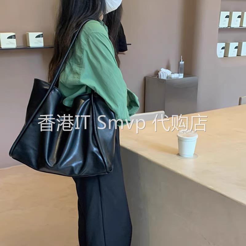 香港IT Smvp复古包包女2025新款秋冬托特包高级感简约休闲单肩包