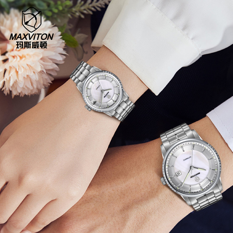 全自动机械表男情侣手表一对