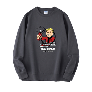 PS4 XBOX Fallout 76辐射76周边卫衣圆领慵懒风衣服套头男女上衣