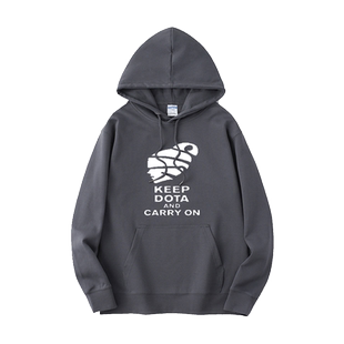 Burning敌法师KeepDotaAndCarryOn卫衣连帽休闲衣服套头男女上衣