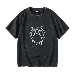 V字仇杀队男小丑V怪客面具COS冬季休闲T恤短袖个性衣服女男圆领大