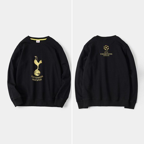 巴萨训练服皇马圆领毛圈套头卫衣