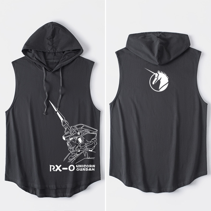 战士高达敢达背心无袖休闲连t恤