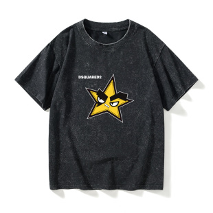 宽松夏季 衣服男女圆领大码 情侣 DSquared2T恤短袖 欧美潮牌D二次方
