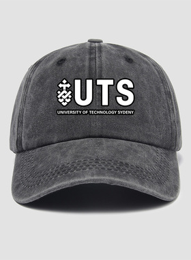 UTS悉尼科技大学纪念品周边校服帽子棒球帽男女新款软顶鸭舌帽遮