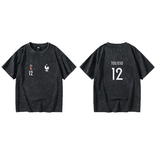 18法国国家队球衣训练服 7号格列兹曼 姆巴佩 博格巴T恤短袖原创