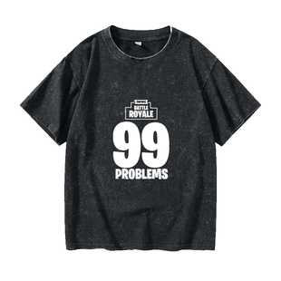 XBOX游戏Fortnite堡垒之夜周边T恤短袖潮衣服女男圆领大码宽松夏