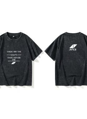 百大DJ瑞典A神艾维奇 Avicii TRUE纪念男电音T恤短袖个性衣服女男
