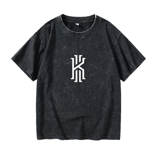 凯尔特人德鲁大叔欧文篮球运动T恤短袖慵懒风衣服男女圆领大码宽