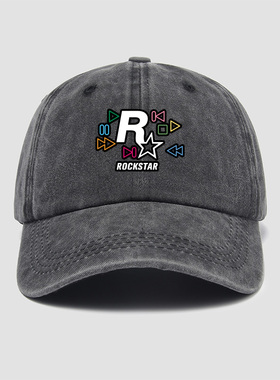 GTA游戏5公司R星Rockstar Games电玩周边帽子棒球帽男女新款软顶