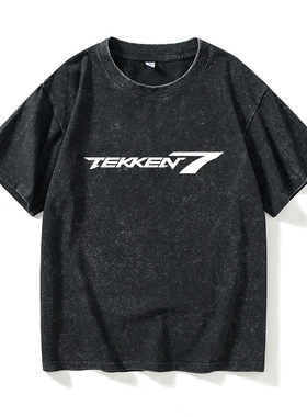 PS4 沙盒游戏 铁拳7 Tekken 7T恤短袖潮衣服女男圆领大码宽松夏季