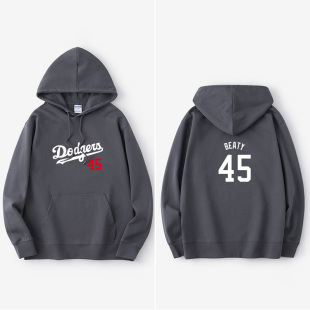 一支职棒大联盟道奇球队 衣服套头男女上 棒球爱好者卫衣连帽新款