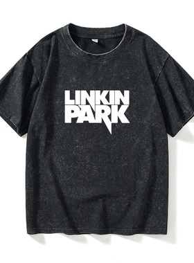 林肯公园 LINKIN PARK摇滚嘻哈T恤短袖潮衣服女男圆领大码宽松夏