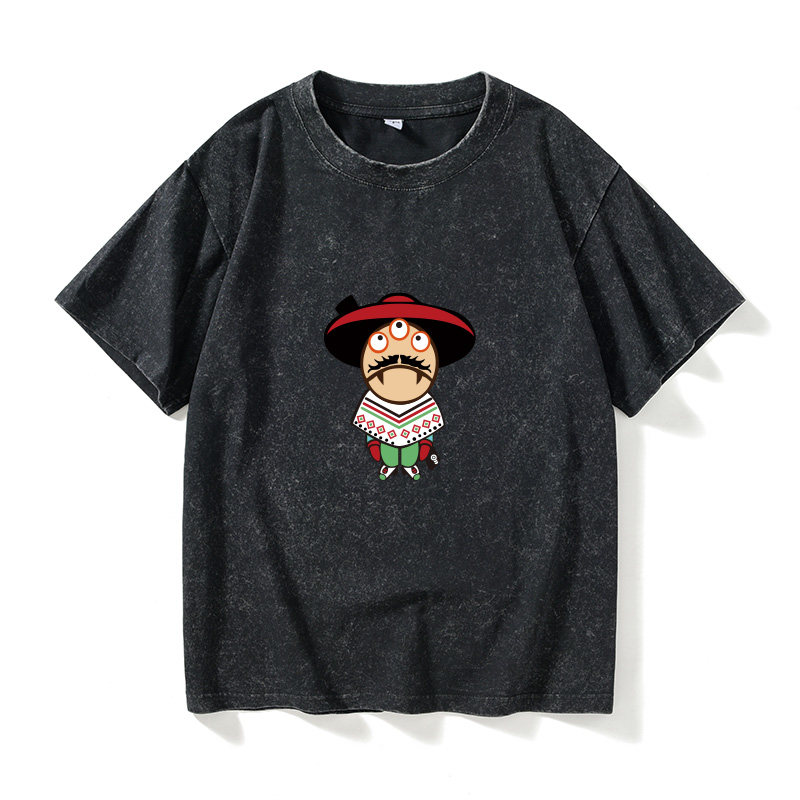 恶魔果实t恤短袖原创衣服女男圆领大码宽松夏季情侣装棉上衣半袖