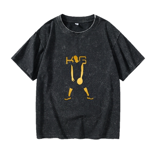 凯尔特人KG新款 篮球迷狼王加内特T恤短袖黑色衣服男女圆领大码宽