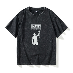 Van Buuren 阿明 电音 潮衣服女男圆领大码 Armin 明哥T恤短袖