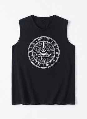 Gravity Falls 怪诞小镇卫衣 比尔塞弗Bill Cipher背心T恤无袖短