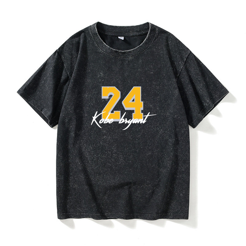 湖人24号小飞侠Kobe科比 篮球T恤短袖韩版衣服男女圆领大码宽松夏